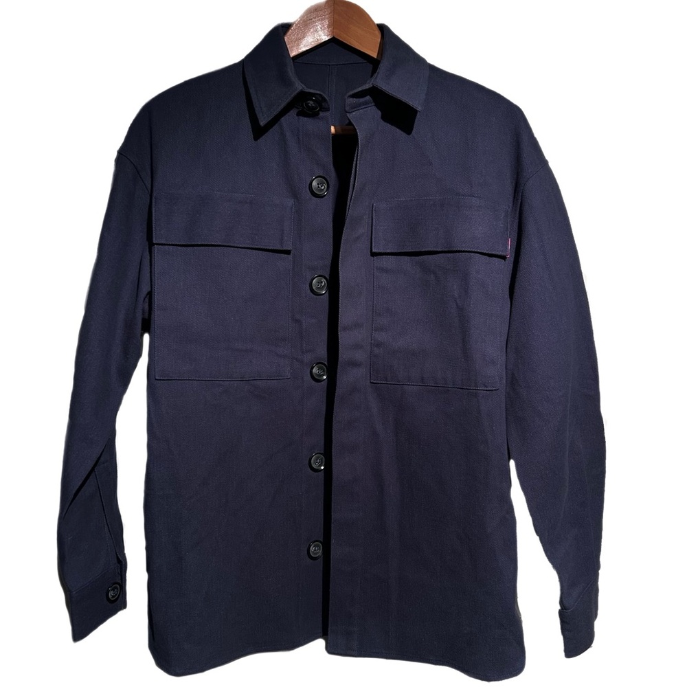 Signature Innovation Group Chore Shirt Jacket Small Blue USA Made Urban Workwear